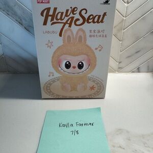 Authentic Pop Mart Labubu 'Have A Seat' Baba